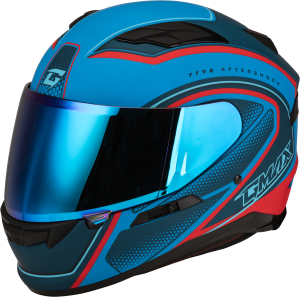 FF-98 AFTERSHOCK HELMET MATTE BLUE/RED 3X