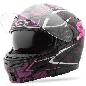 GM-54S MODULAR HELMET MATTE BLACK/PINK RIBBON L