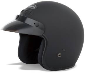 GM-2 OPEN-FACE HELMET MATTE BLACK LG