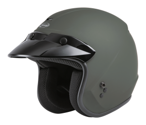 OF-2 OPEN-FACE HELMET MATTE GREEN XS