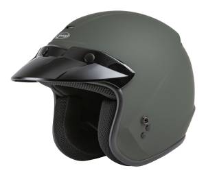 YOUTH OF-2Y OPEN-FACE HELMET MATTE GREEN YL