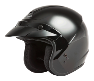 OF-2 OPEN-FACE HELMET BLACK 2X