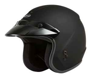 OF-2 OPEN-FACE HELMET MATTE BLACK XS