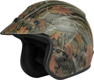 OF-2 OPEN-FACE HELMET LEAF CAMO 2X