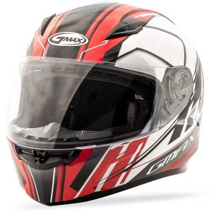 FF-49 FULL-FACE ROGUE HELMET WHITE/RED 2X