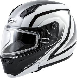 MD-04S MODULAR DOCKET SNOW HELMET WHITE/BLACK 2X