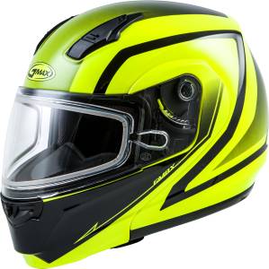 MD-04S MODULAR DOCKET SNOW HELMET HI-VIS/BLACK XS