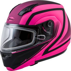 MD-04S MODULAR DOCKET SNOW HELMET MATTE NEON PNK/BLK LG