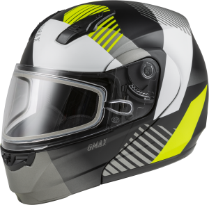 MD-04S MODULAR RESERVE SNOW HELMET MATTE BLACK/HI-VIS XL