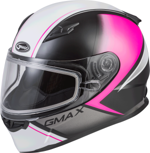 YOUTH GM-49Y HAIL SNOW HELMET MATTE BLACK/PINK/WHITE YL