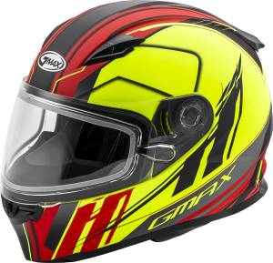 YOUTH GM49Y ROGUE SNOW HELMET MATTE HI-VIS/RED YL