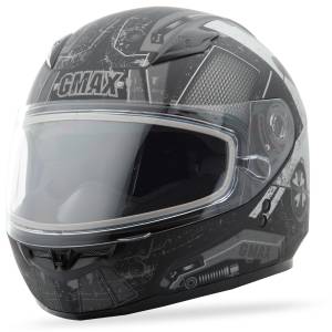 GM-49Y SNOW HELMET TROOPER MATTE BLACK/SILVER YL