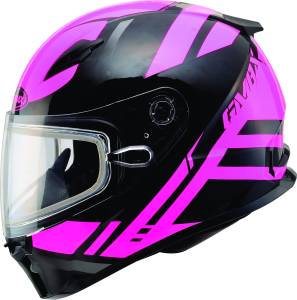 YOUTH GM-49Y BERG SNOW HELMET BLACK/PINK YL