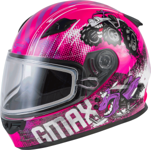 YOUTH GM-49Y BEASTS SNOW HELMET PINK/PURPLE/GREY YL