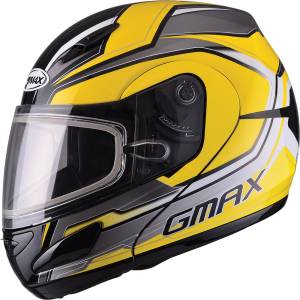 GM-44S MODULAR HELMET GLACIER YELLOW/SILVER/BLACK 2X