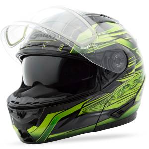 GM-64S MODULAR CARBIDE SNOW HELMET BLACK/GREEN XS