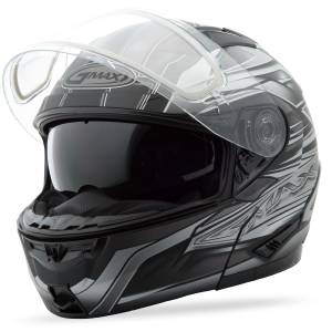 GM-64S MODULAR HELMET CARBIDE MATTE BLACK/DARK SILVER 2X