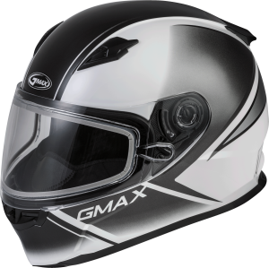 FF-49S FULL-FACE HAIL SNOW HELMET WHITE/BLACK MD