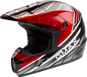 YOUTH MX-46Y OFF-ROAD MEGA HELMET BLACK/RED/WHITE YL