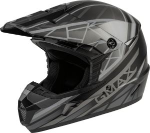 YOUTH MX-46Y OFF-ROAD MEGA HELMET MATTE BLACK/GREY YL