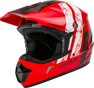 YOUTH MX-46Y OFF-ROAD DOMINANT HELMET RED/BLACK/WHITE YS