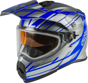 AT-21S ADVENTURE EPIC SNOW HELMET SILVER/BLUE 2X