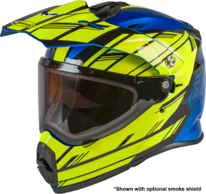 AT-21S ADVENTURE EPIC SNOW HELMET BLUE/HI-VIS/BLACK 2X