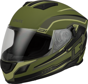 FF-18 DRIFT HELMET MATTE GREEN/BLACK 2X