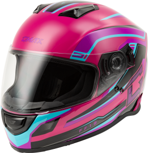 FF-18 DRIFT HELMET PINK/BLUE/BLACK 2X