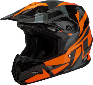 MX-96 SPLINTER HELMET BLACK/ORANGE 2X