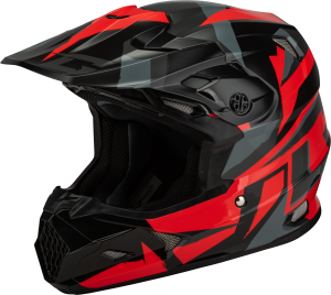 MX-96 SPLINTER HELMET BLACK/RED 2X