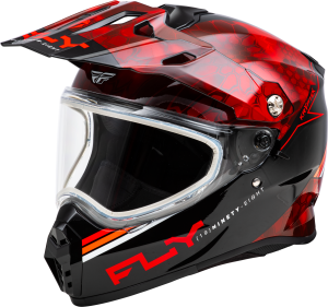 TREKKER CW CONCEAL HELMET DUAL SHLD RED/BLACK 2X