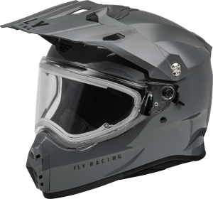 TREKKER CW SOLID HELMET ELEC SHLD GREY 2X