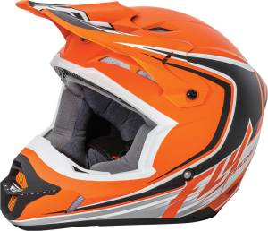 KINETIC FULLSPEED HELMET MATTE ORANGE/BLACK/WHITE XS