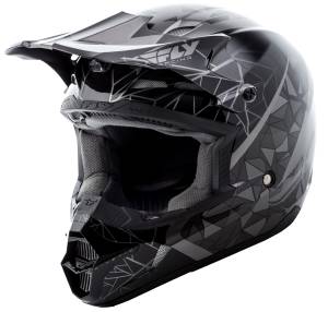 KINETIC CRUX HELMET BLACK/SILVER 2X