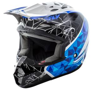 KINETIC CRUX HELMET WHITE/BLACK/BLUE 2X