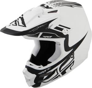 F2 CARBON DUBSTEP HELMET MATTE WHITE/BLACK 2X