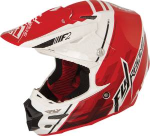 F2 CARBON CANARD HELMET WHITE/RED/BLACK 2X