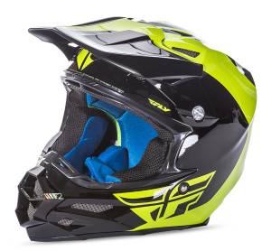 F2 CARBON PURE HELMET HI-VIS/BLACK XS