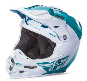 F2 CARBON PURE HELMET TEAL/WHITE XS