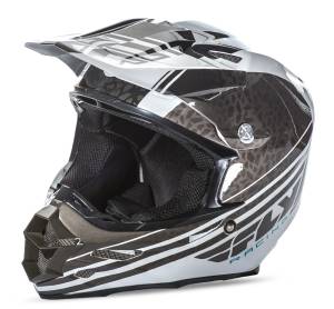 F2 ANIMAL HELMET BLACK/WHITE 2X