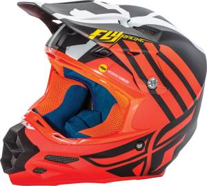 F2 CARBON ZOOM HELMET MATTE ORANGE/BLACK/WHITE XS