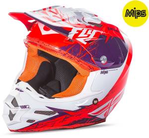 F2 RETROSPEC HELMET PURPLE/ORANGE 2X