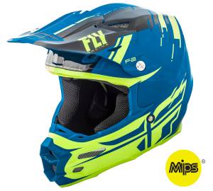 F2 CARBON FORGE HELMET BLACK/HI-VIS/BLUE XS