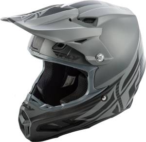 F2 CARBON SHIELD HELMET MATTE BLACK/GREY XS