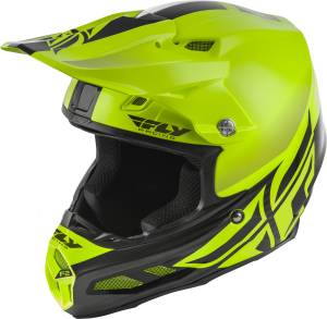 F2 CARBON SHIELD HELMET HI-VIS/BLACK 2X