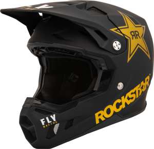 FORMULA CC ROCKSTAR HELMET MATTE BLACK/GOLD 2X