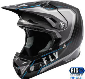 FORMULA CARBON AXON HELMET BLACK/GREY/BLUE MD