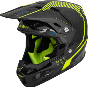 FORMULA CARBON TRACER HELMET HI-VIS/BLACK 2X