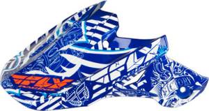 F2 VISOR BLUE/WHITE